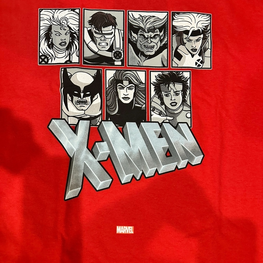 Vintage Marvel X-Men Red Graphic T-Shirt (Large), New - Picture 3 of 4